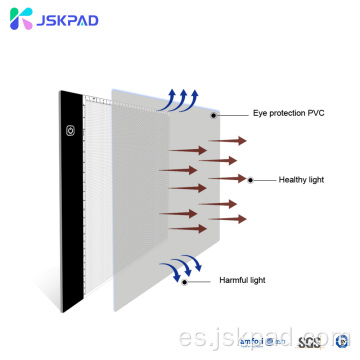 JSK Tracing Box A4 Tablero de dibujo de acrílico LED